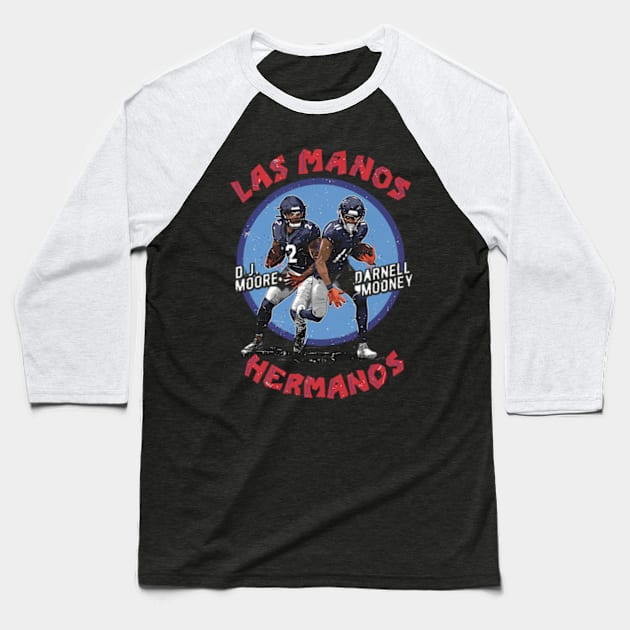 D.J. Moore Darnell Mooney Chicago Las os Heros Baseball T-Shirt by lam-san-dan